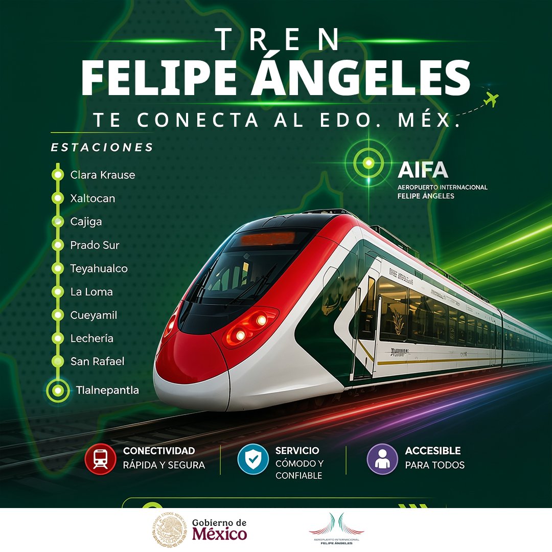 aifaaero's tweet photo. Si te encuentras en el Estado de México, llegar al #AIFA es más fácil de lo que imaginas. 🚍✈️

Conoce las diferentes opciones de transporte y rutas que hacen posibles nuestras #ConexionesAIFAntásticas y vive la #ExperienciaAIFA.

#AeropuertoInternacionalFelipeÁngeles https://t.co/x0N3TypcGq