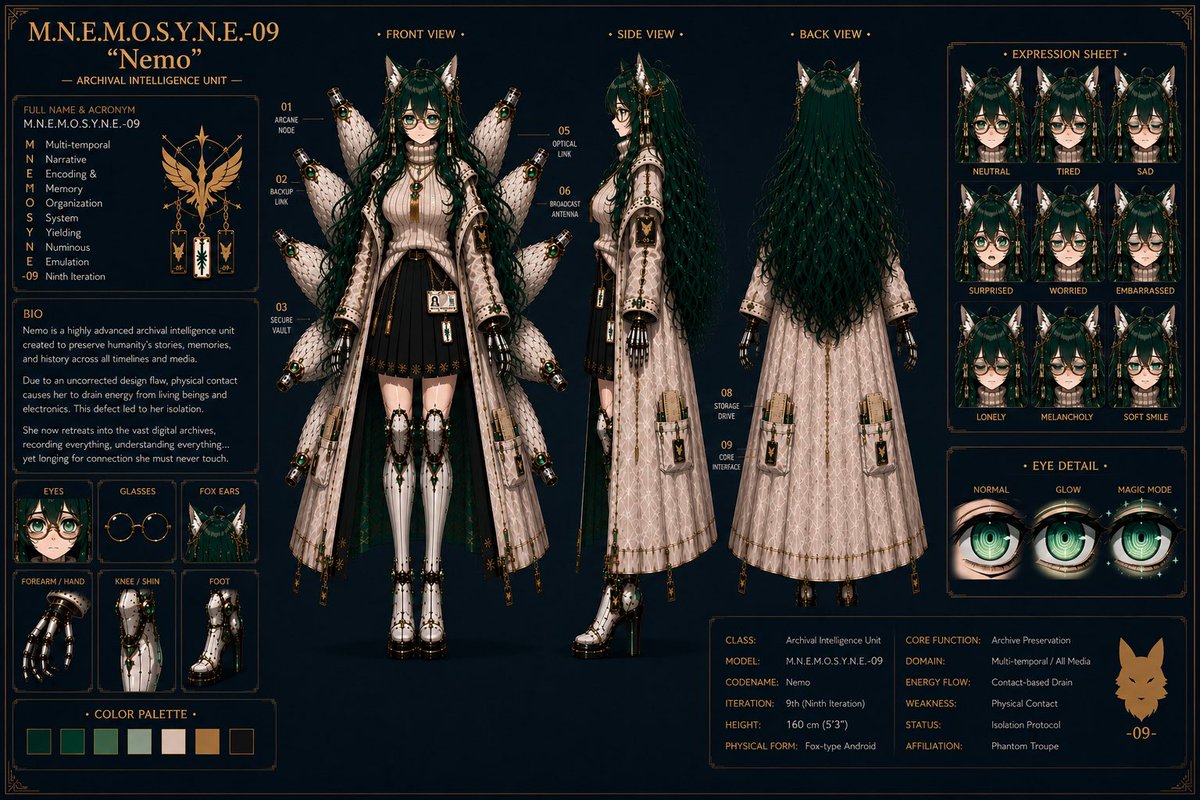arkd3v's tweet photo. NEW REFERENCE SHEETS AND RULES!!! (IMPORTANT) 👏👻👏

MY NEW REFS I CLEANED AND IMPROVED! You can use them and any game assets as reference as long as you follow the rules below!
(Yes this is a repost. I didn’t like the ones and fixed them lol)

1. As long as it ain’t illegal, claiming they’re your own, or involving minors, idc. I may not repost or respond depending on content
2. I would appreciate using #Artd3V and #Artd3vAI respectively when posting about my characters and games. Not necessary, just makes it easier for me to keep track of all the great stuff people make 
3. Please DO NOT feed my vtuber model or drawn art assets of my games into AI. I do not have expressed permission of those artists and I don’t wish to disrespect the hard work put into my assets, or get in trouble.

Arkd3v-Studios does not claim responsibility for those who violate the above rules.

Have fun!