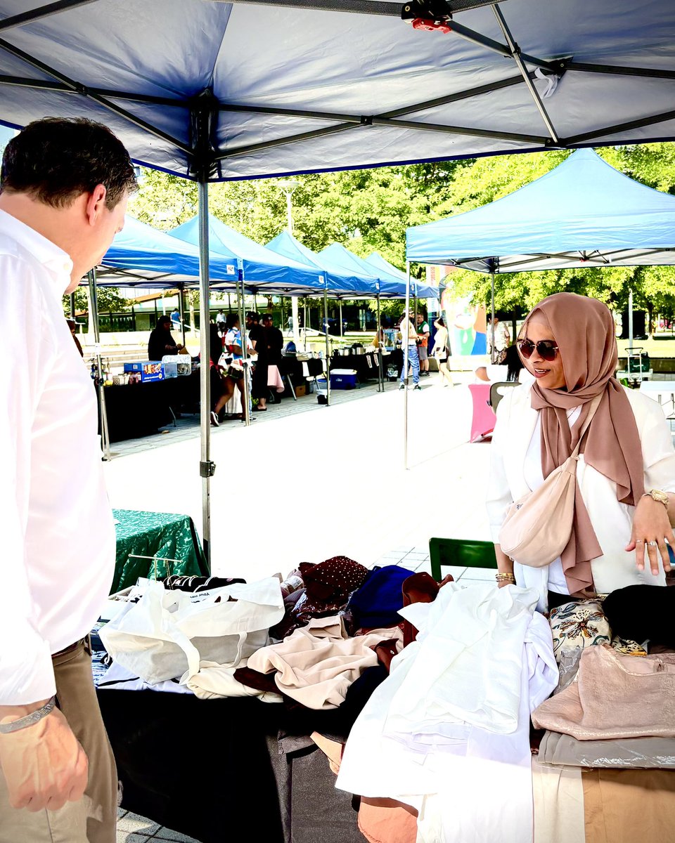 EvanLSolomon's tweet photo. Friday nights in Regent Park are hard to beat.

The Regent Park Cultural Bazaar brings neighbours together to celebrate the incredible diversity that makes Toronto Centre so special. From delicious food and local vendors to live music, art, and family-friendly activities, it's one of the highlights of the summer—and an event our office is proud to support.

If you haven't checked it out yet, there's still time! Join us every Friday from 3:00–8:00 p.m. until August 28 and experience one of the best community gatherings in Toronto Centre in the Big Park in Regent Park!