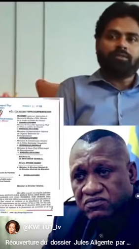 kinshasaweb's tweet photo. #Replay #AlingeteGate #Fraudefiscale #Prodimpex #Rawsur #RAWBANK #DGI #DGDA, #DGRK #DACO #AlligatorLeaks
Réouverture du dossier Jules Aligente par Mvonde #politics #congo #justice https://t.co/QkjEhBmMj2 via @YouTube https://t.co/s4qh4xAGsw