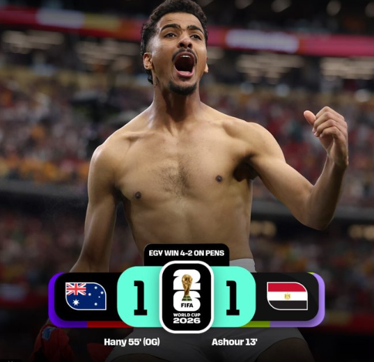 rmauponx's tweet photo. Australia vs Egypt Full Time. https://t.co/PVUHKneocs