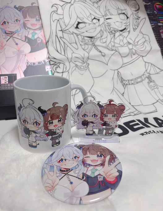 初こえかぶグッズ @ Tenn0_K0e 全部可愛いけどアクスタがお気に入り どこキャ(オンラインクレーンゲーム)でお迎えしてくれた皆さん!ありがとうございました!!