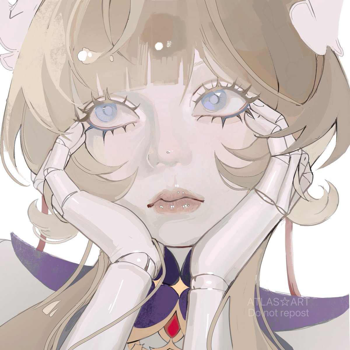 atlasxart's tweet photo. Doll #Sandrone #GenshinImpact 🪆 https://t.co/0mpE94Ztz3