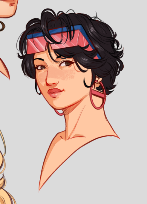 Padawan_Carol's tweet photo. so pq hoje eu desenhei ela com um penteado parecido https://t.co/5z5XMnH9YU