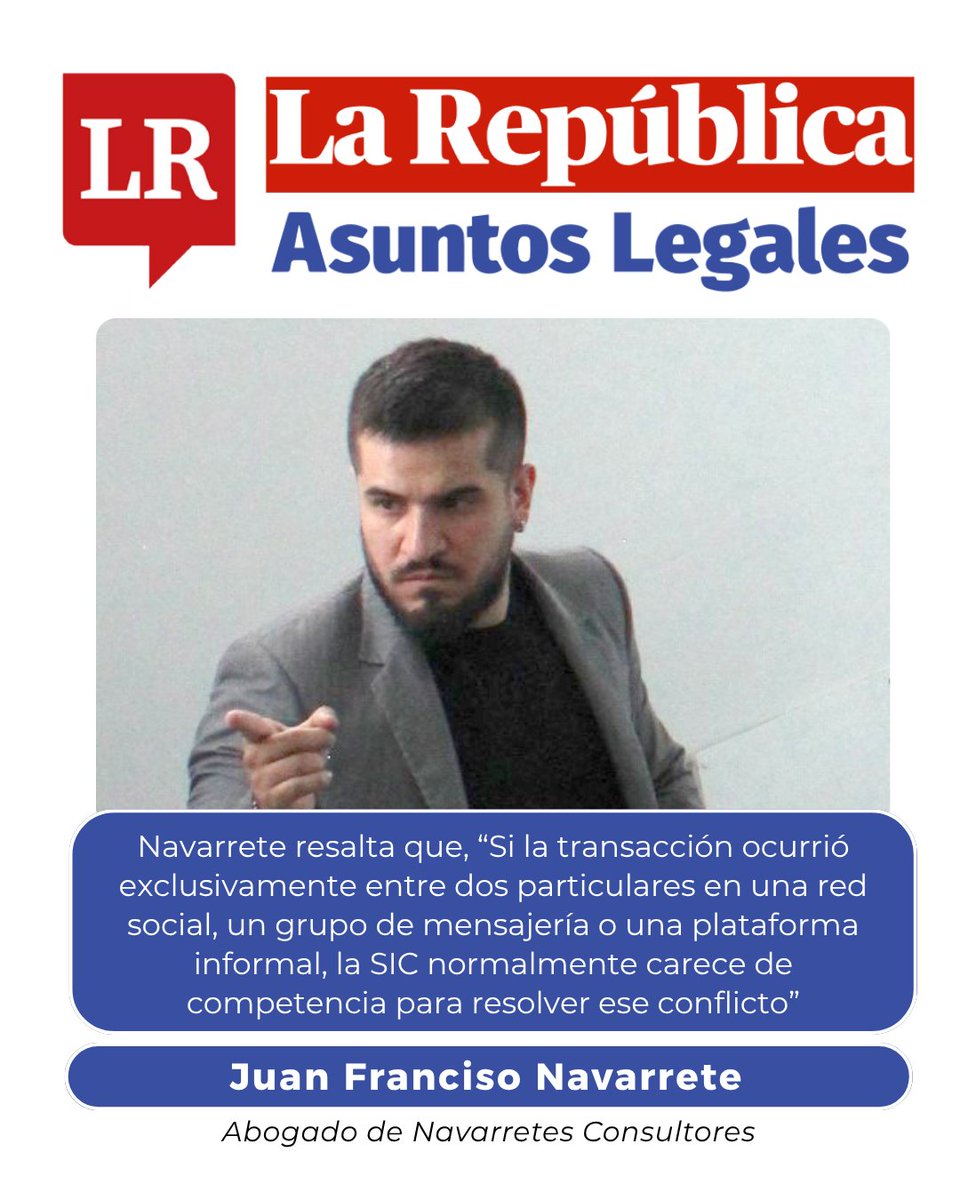 NavarreteConsu3's tweet photo. La reventa de boletería sigue generando dudas jurídicas. ¿Es un delito? ¿Cuándo puede intervenir la SIC? ¿Qué acciones proceden si existe un fraude?

Nuestro abogado Juan Francisco Navarrete González analiza los principales aspectos legales de este tema y aclara los límites entre una actividad comercial, un incumplimiento contractual y una conducta que puede tener consecuencias penales.

Conocer la ley es la mejor herramienta para actuar con seguridad jurídica.

¿Tienes dudas sobre tu caso? Escríbenos, estamos para asesorarte.

#NavarreteConsultores #DerechoPenal #ReventaDeBoletas #Fraude #Abogados