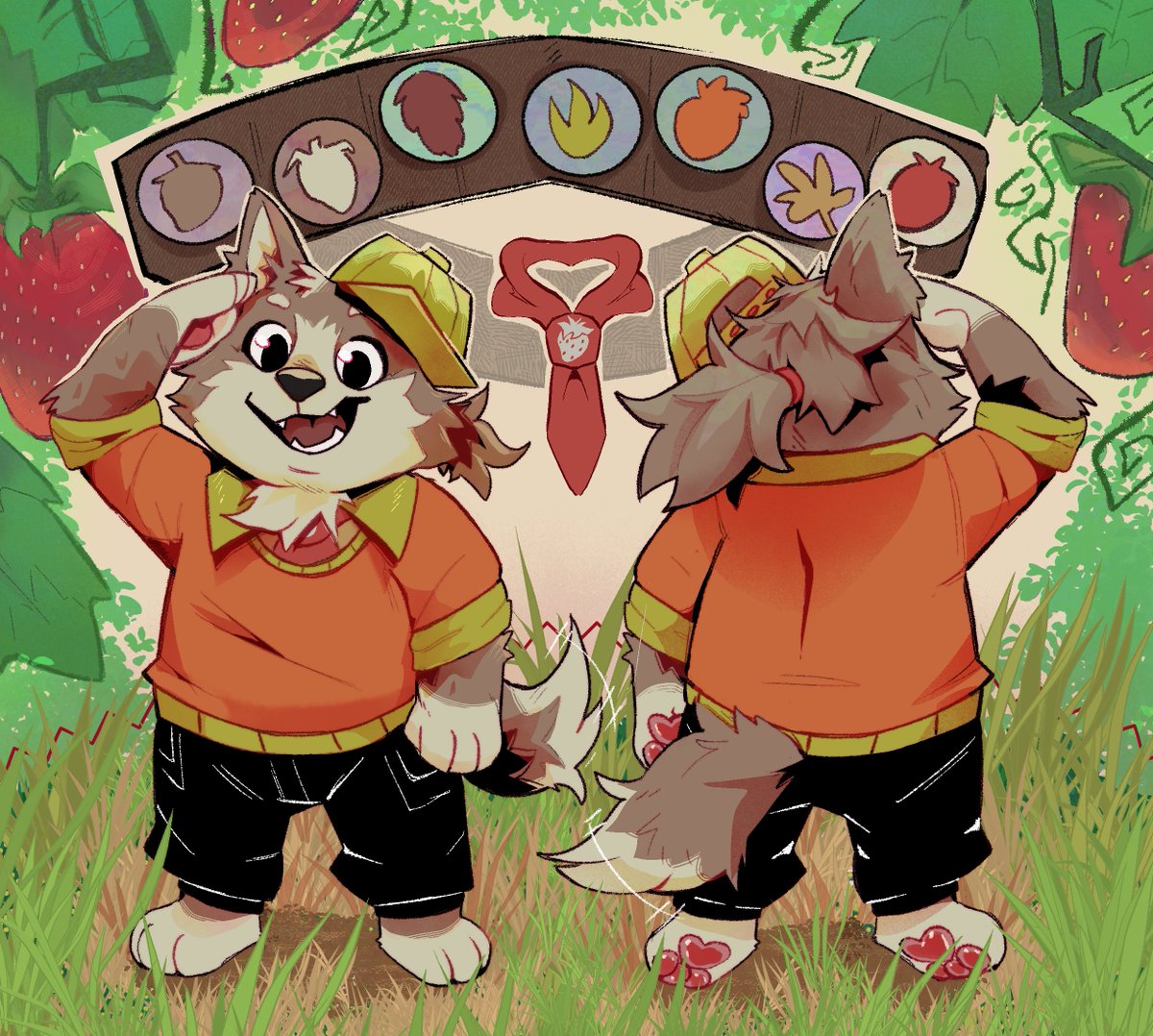 KodoYung's tweet photo. 🍓Olá, podem me chamar por Kodo – que é o nome do meu fursona!
Kodo é um escoteiro incrível filho de outro escoteiro ainda mais incrível. Ele carrega consigo o broche de seu pai em sua gravata para sempre lembrar da sua maior motivação: honrar o nome do pai!
Arte por:@Aliengatorr https://t.co/ZP4xaDiE1Z