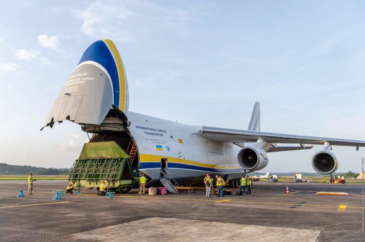 Flightwatcher1's tweet photo. Antonov Airlines 🇺🇦 An-124-100 Ruslan
Código de llamada: ADB520F
Matrícula: UR-82029
Hex: #508003 
Desde Barbados🇧🇧 hasta Maiquetía🇻🇪.
Dentro va un hospital de campaña, debe ser enorme🤔.
#Barbados #Venezuela https://t.co/baLAhkSZbJ