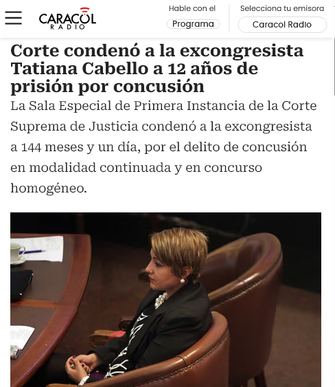MHMora3's tweet photo. Entonces Tatiana Cabello Flórez Martínez pertenece al @CeDemocratico Representante a la Cámara por Bogotá durante el periodo legislativo 2014-2018 - Que rarø, en ese partidø sølo hay buenos muchachøs https://t.co/i6VO1z3dds