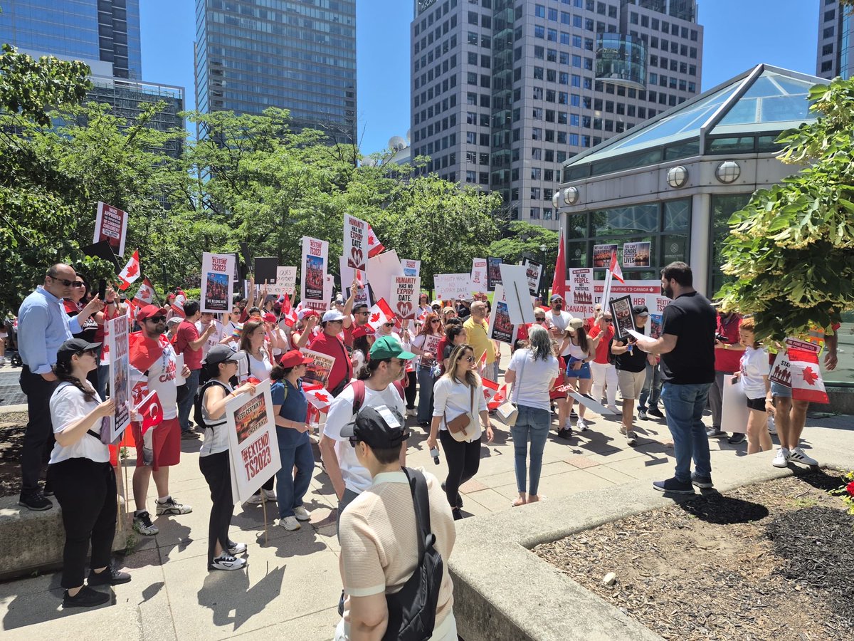 MEBirsen's tweet photo. We believe in Canada’s potential and want to continue contributing our skills. As fully integrated workers, we ask for a legal work permit extension to complete our PR pathways and keep supporting our local economies and communities. @cafreeland #ExtendTS2023 #FrozenforCanada https://t.co/nLZn0LuaNC
