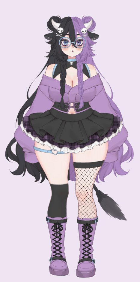 RileyAzalean's tweet photo. I got the #midnightmoshiemodel and I've been having fun trying different things and "playing dress up" with her. Its such a lovely model to do a minor rebrand with. I won't be back streaming for a bit but I'm really excited to use her when I do return! 💜 https://t.co/1xwbmI8dBt
