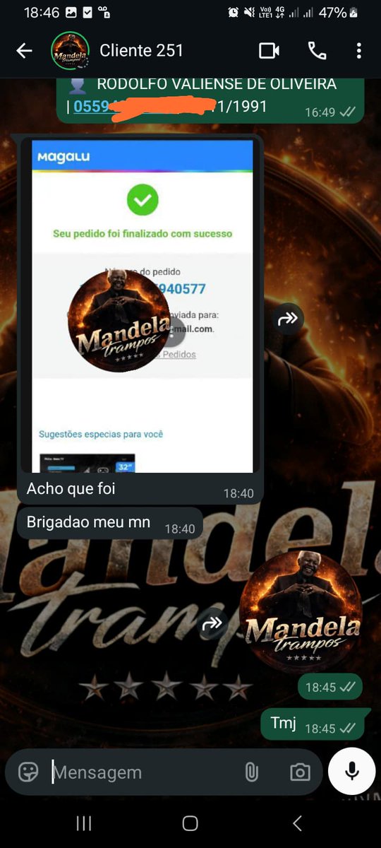 Mandelinhaccs's tweet photo. CLIENTE COMPROU FAZ MEIA HR JA TEVE RESULTADO ✅️ https://t.co/CbpwsL5vln