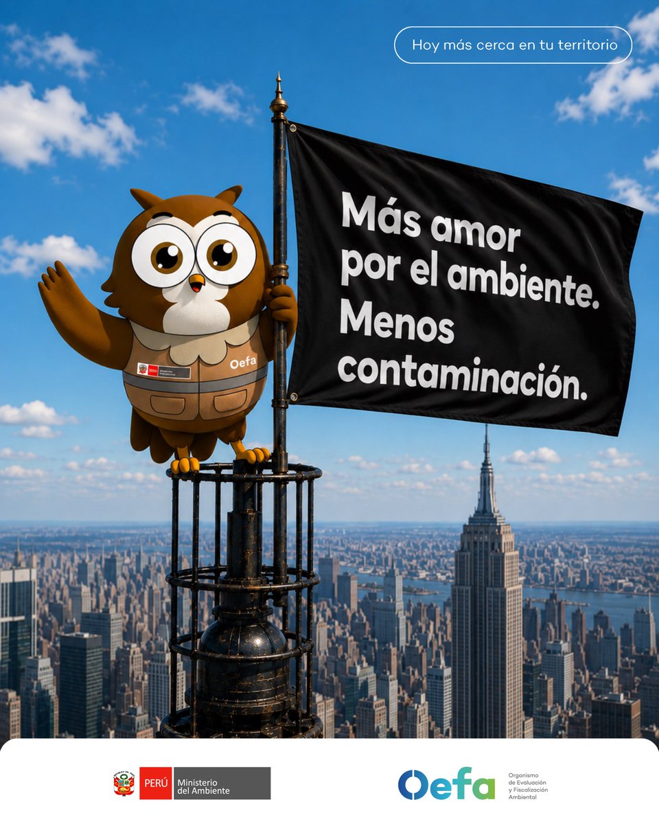 OEFAperu's tweet photo. 🦉 POV: Cuando Rufo se tuvo que subir al Empire State para decirlo... 👀

Testigos afirman que no quiso bajar hasta que todo el mundo lo leyera. https://t.co/FJjZI5mgsT