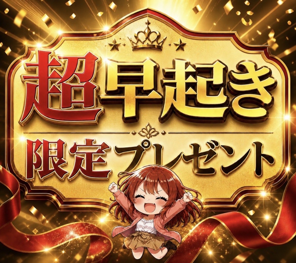 nanako_ana_uma's tweet photo. 【＂超＂早起き限定🎉 】

👉［いいね/リポスト/通知オン］
　をしてくれたフォロワーさん対象‼️
￣￣￣￣￣￣￣￣￣￣￣￣￣￣￣￣￣￣
㊗️土曜の勝負Ｒ”5つ”を全部プレゼント🎁✨

／
　1️⃣ 福島２R
　2️⃣ 函館４R
　3️⃣ 福島４R
　4️⃣ 小倉６R
　5️⃣ 福島８R
＼

の勝負レース5つを
＂7名＂にぜーーーんぶプレゼントッ💝