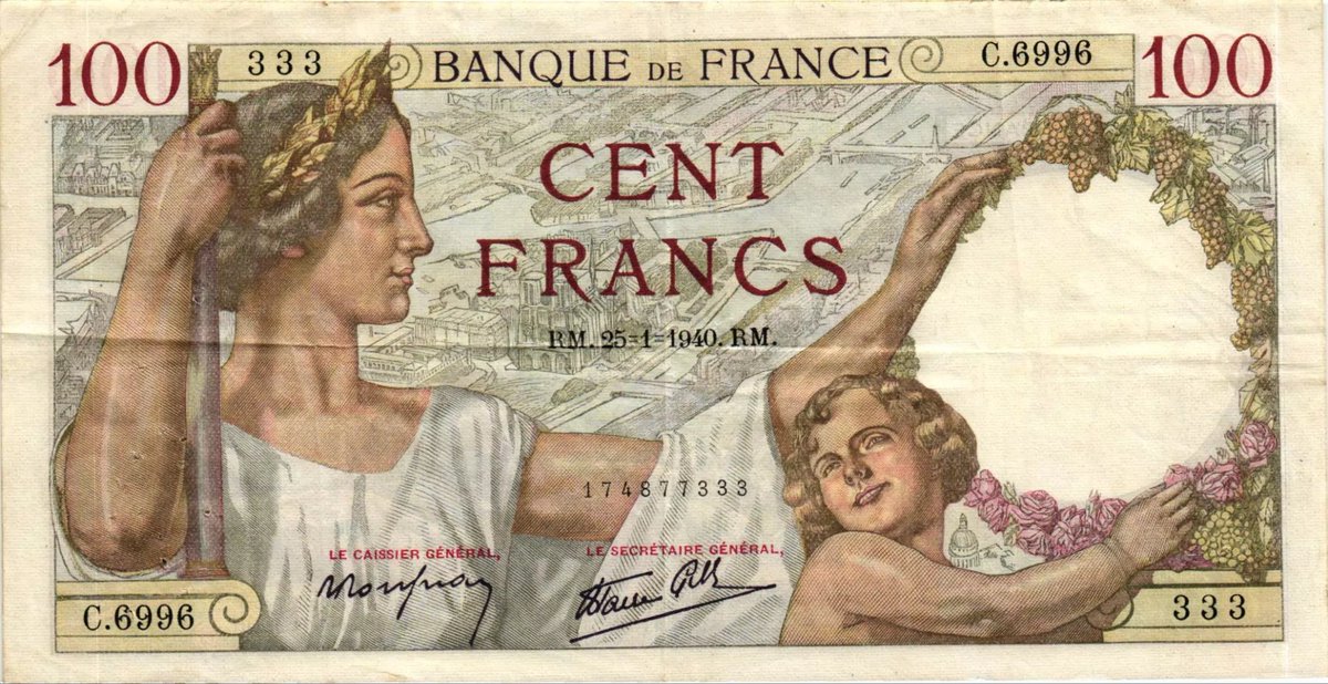 palmpeg's tweet photo. @Raclure03 @AlexCRLPLY C'est même plus vieux que cela puisque 100 balles désignait des anciens francs d'avant 1960 
Donc c'est très très vieux https://t.co/TDDq6CrV2N