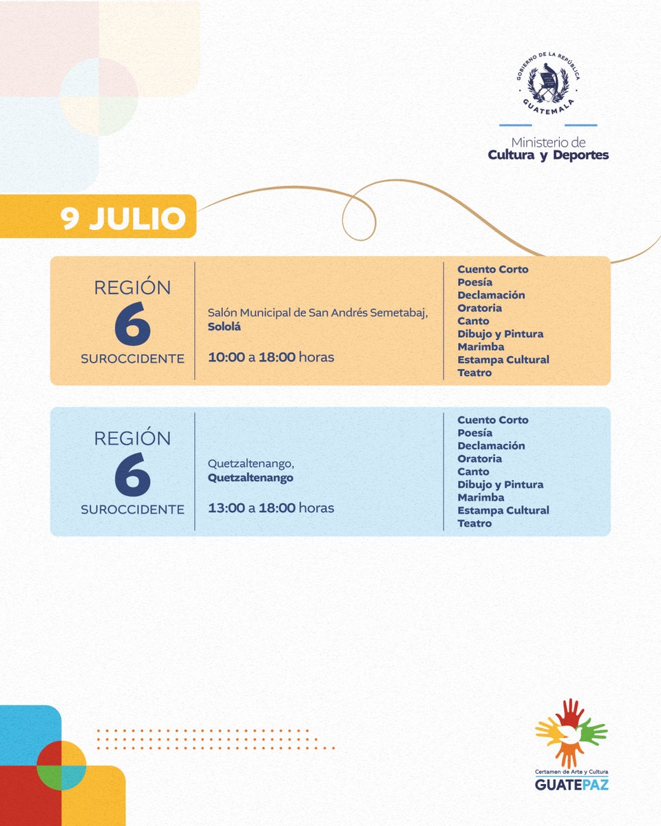 McdGuate's tweet photo. 🙌✨ ¡Sé parte de la gran fiesta del arte! https://t.co/bsx5WTSoK1