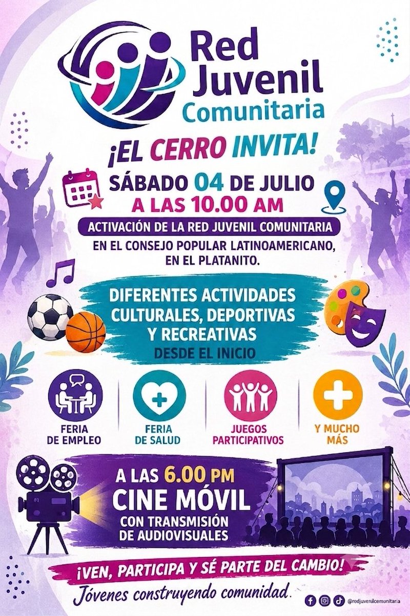 DavidianTrslg3's tweet photo. Muchachos cómo estan🤗 por aquí la @ujc_cerro🦂🗝️para decirles que mañana 4 de julio vamos a realizar una actividad con todo los que nos gusta💛,los invitamos a qué vengan y se pasen un rato con nosotros y riéndonos😹,divirtiéndonos🎢.
@FEEMdeLaHabana 
@FEEM_Cuba 
@gabrielap09px https://t.co/WfkaWCumgR