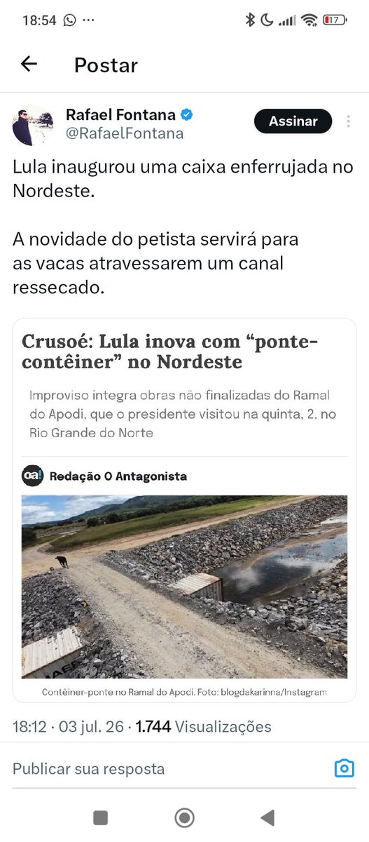 iriscarvv's tweet photo. A obra do RN https://t.co/vaQW36rTu6