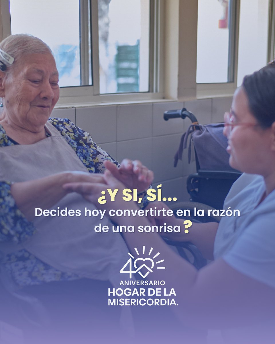 HogarMisericor's tweet photo. ¿𝐘 𝐬𝐢, 𝐬𝐢́?
¿𝐘 𝐬𝐢, 𝐬𝐢́ 𝐝𝐞𝐜𝐢𝐝𝐞𝐬 𝐡𝐨𝐲 𝐜𝐨𝐧𝐯𝐞𝐫𝐭𝐢𝐫𝐭𝐞 𝐞𝐧 𝐥𝐚 𝐫𝐚𝐳𝐨́𝐧 𝐝𝐞 𝐮𝐧𝐚 𝐬𝐨𝐧𝐫𝐢𝐬𝐚?

Cada gesto de amor deja una huella que permanece.
𝐇𝐚𝐳 𝐥𝐚 𝐝𝐢𝐟𝐞𝐫𝐞𝐧𝐜𝐢𝐚💜

📲 Conoce cómo puedes apoyar como voluntario o benefactor.

#HDLM https://t.co/Zpc6a0d8oi