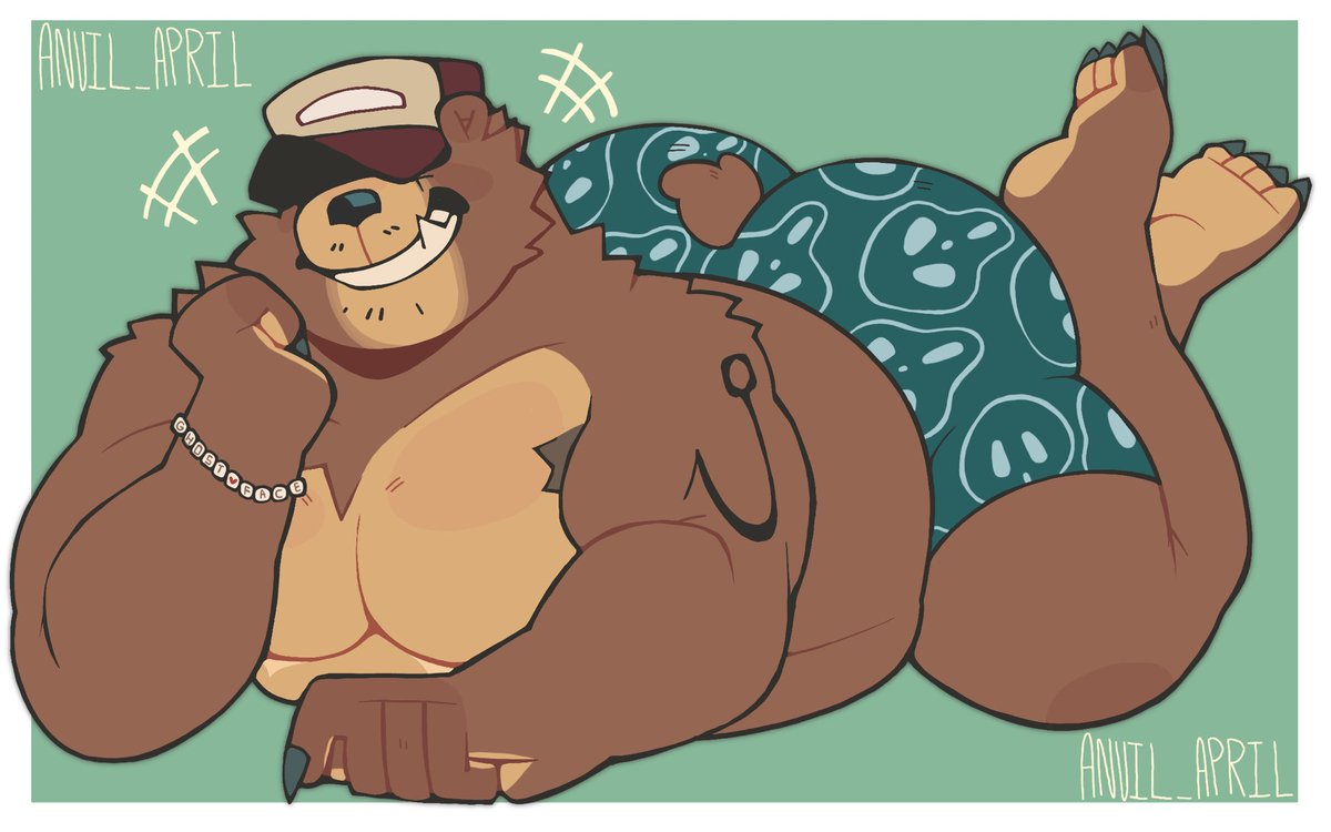 RockyRootbeer's tweet photo. Y’all forget I have a bear fursona too but I need to tweak his design a tad… I am both dog and bear… dog bear…. https://t.co/5P0V8GWFak