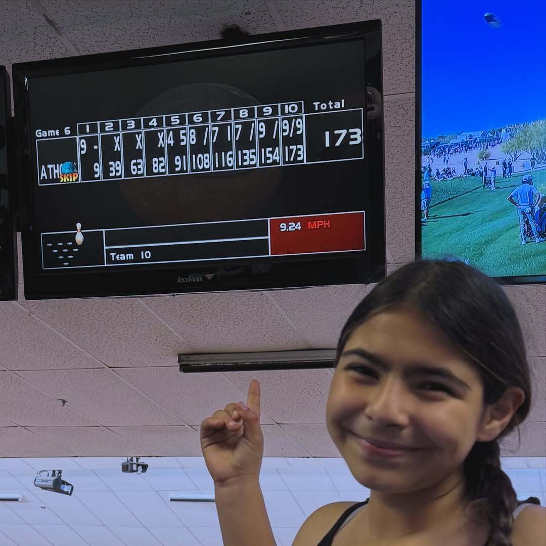 GoBowlingdotcom's tweet photo. Quick challenge: Share your highest bowling score in the replies. 🎳 IG: athenareignofficial https://t.co/sIm9WZD7xn