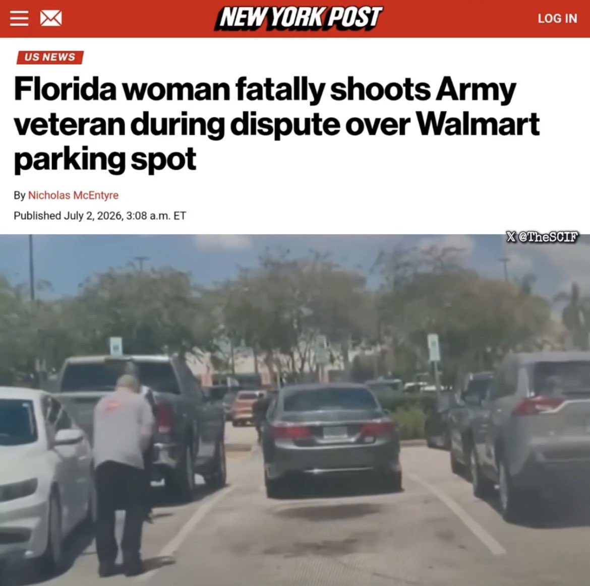 Will_D_Fi's tweet photo. @MajToure 1. He was not advancing. He had two feet planted when he was shot to death. This picture is the moment he was shot. 
2. She got out of the car with her gun in hand fully intending on shooting him. 
3. That’s murder. https://t.co/xk9NxuEZz3