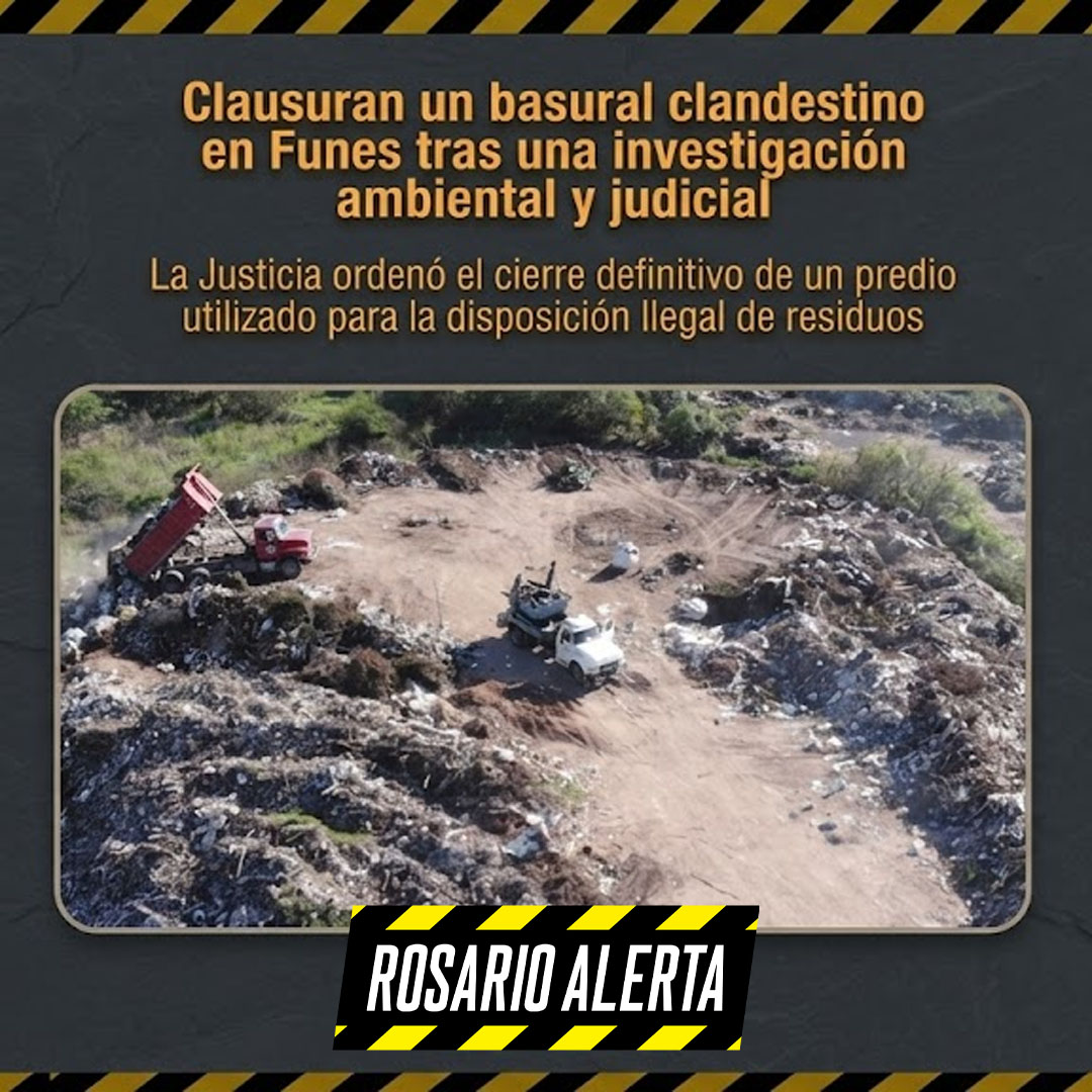RosarioAlerta's tweet photo. 🚧♻️ Clausuraron de forma definitiva un basural clandestino en #Funes tras una investigación conjunta entre Ambiente y el MPA. La Justicia ordenó cerrar el predio y evitar que vuelva a operar⚖️🌎 #SantaFe #MPA #BasuralClandestino https://t.co/l0LtxA6jlQ a través de @RosarioAlerta https://t.co/bPmDwBEgcc