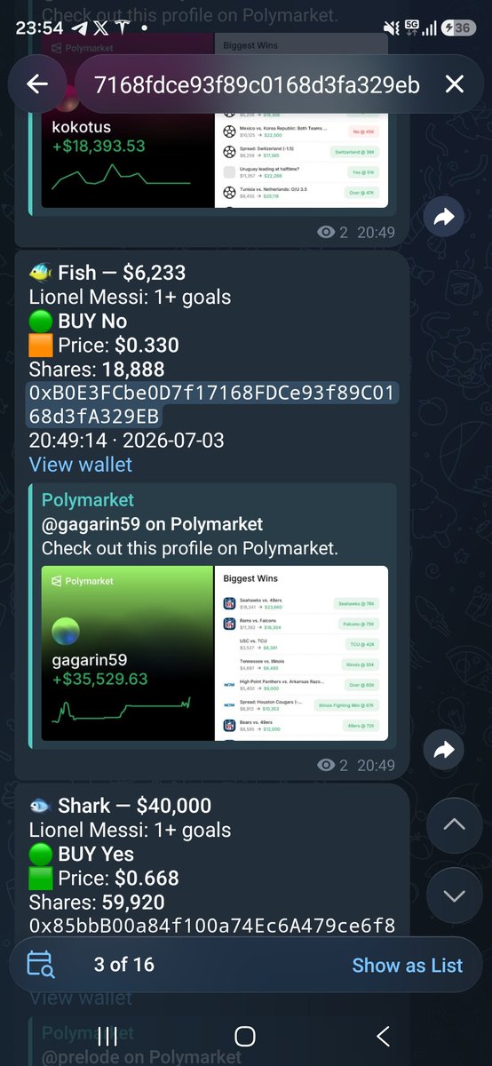 megazire's tweet photo. @PolymarketSport Polyintel scanned his bet, looks not safe ... https://t.co/4CYxBmXwoa