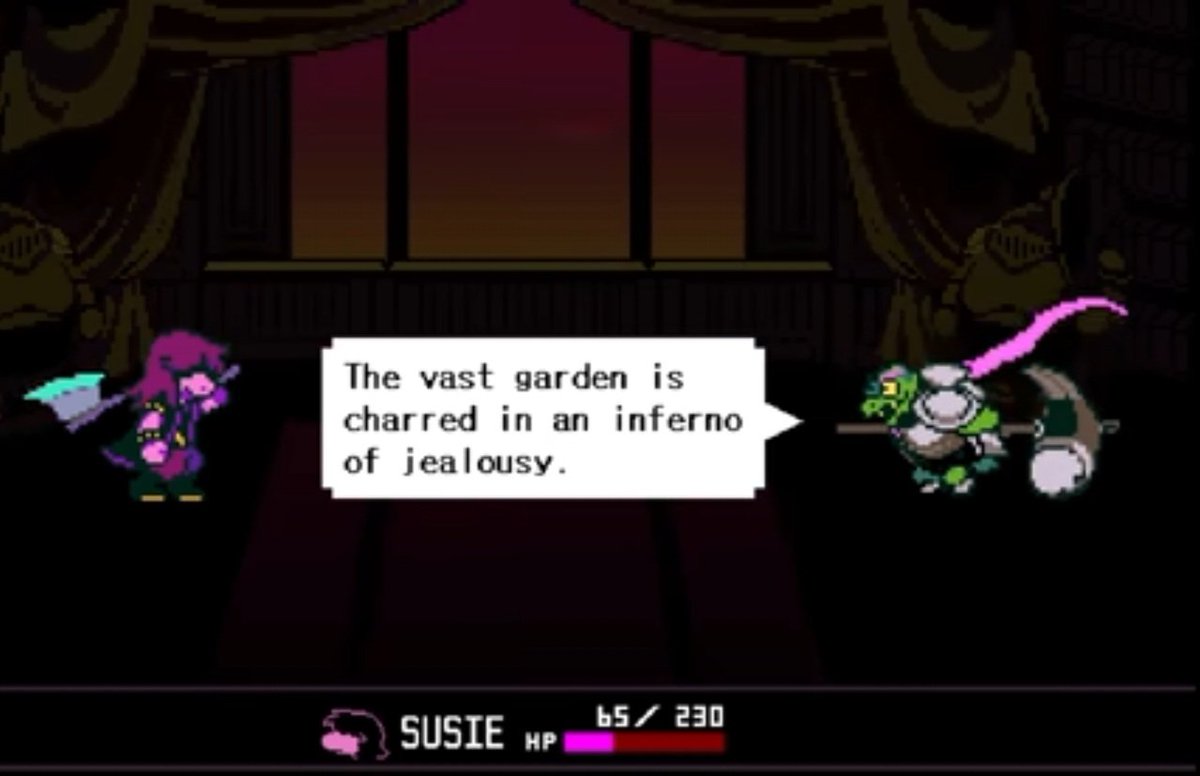 Rakkigaru's tweet photo. #deltarunespoilers
This chapter only made us have more and more questions about Ralsei, huh https://t.co/Y0vrABlgbF
