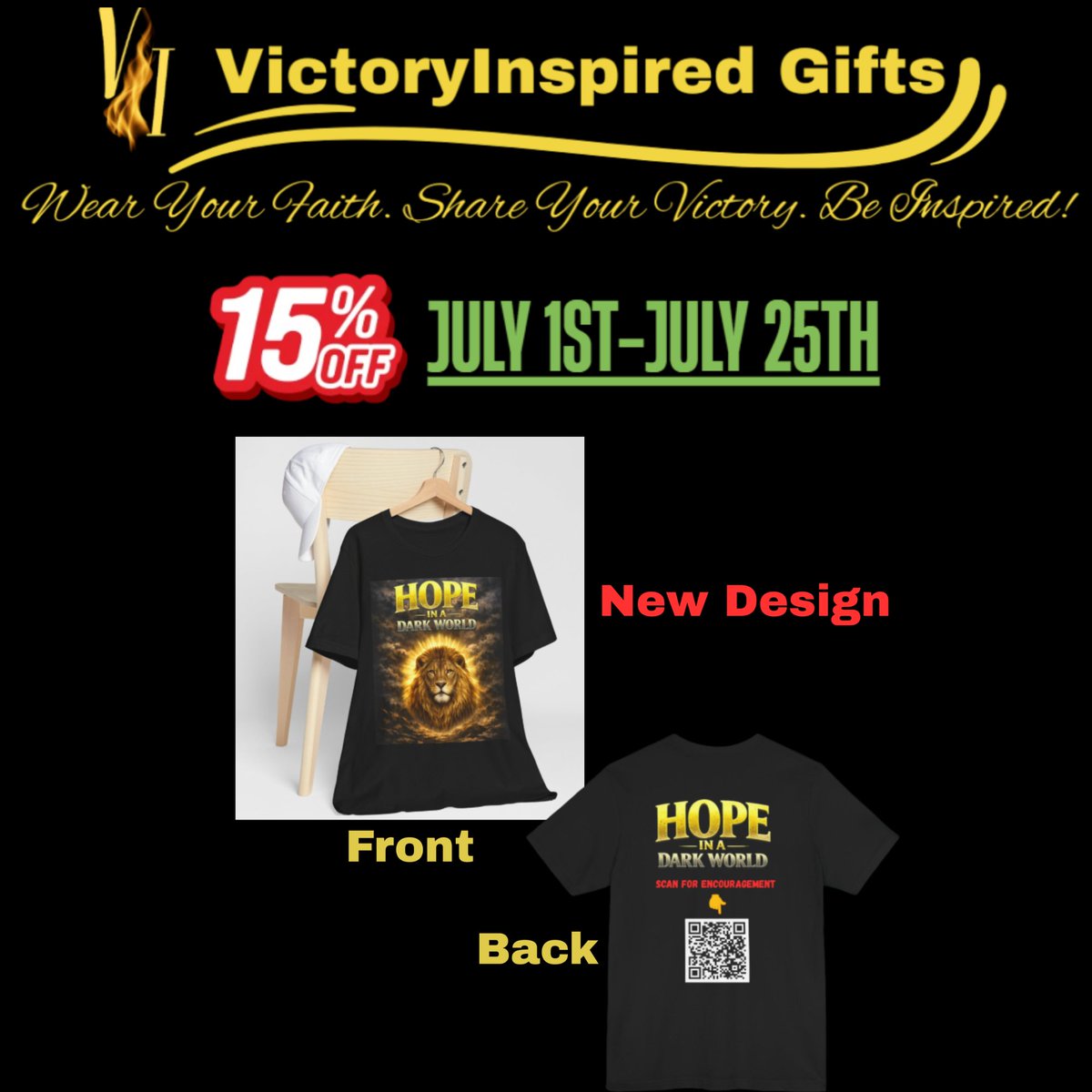 VictoryEmbraced's tweet photo. ✨VictoryInspired Gifts✨

📣 Now through July 25th, enjoy 15% OFF each inspirational design! Wear Your Faith. Share Your Victory. Be Inspired! 🎉https://t.co/QVTBwAxRDc

#faithwear #faithapparel #christiangifts #evangelismtools #christiangiftstore #faith #hope https://t.co/FtpeBm7pZK