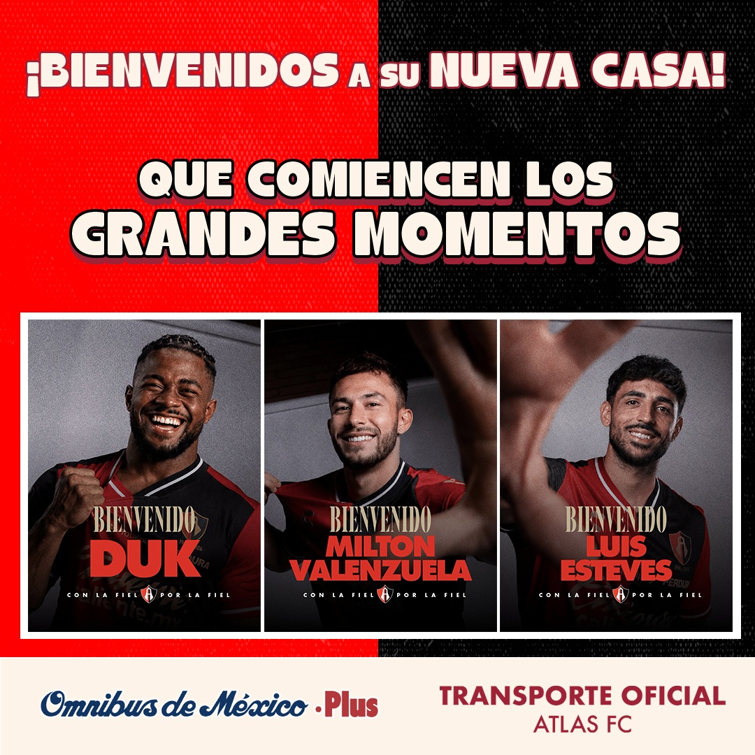 Omnibus_oficial's tweet photo. Les damos la bienvenida a los nuevos refuerzos que vestirán estos colores con orgullo y defenderán al equipo con el corazón.😍🔥
¡Su nueva casa los recibe, Luís Esteves, Milton Valenzuela y Luís “Duk” Henriques! ❤️🖤🦊
#ODMEsRojinegro🔴⚫ #TransporteOficial🚌 https://t.co/Plr5OqlF2n