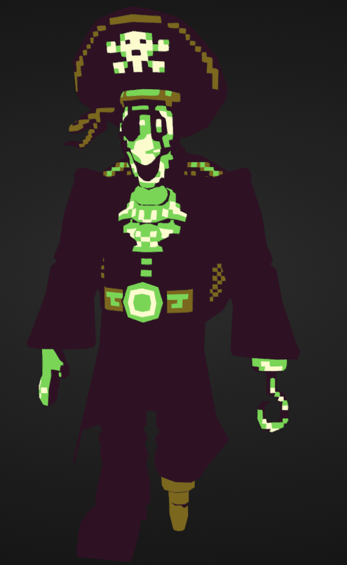 Neziace's tweet photo. Made Pirate Gaster, He's dumb I love him 
Design by- @B3arzandoyeah 
#deltarune https://t.co/PdfSbpZ2WH