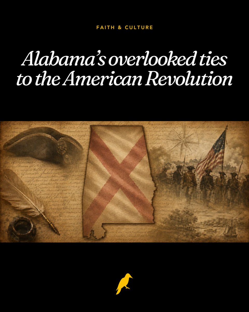 yhn's tweet photo. During the time of the American Revolution, Alabama was not one of the original 13 colonies. It was not a state when the Declaration of Independence was signed, and the land that would become Alabama sat far from Philadelphia when the nation’s founding document was adopted.

Read full story: https://t.co/v9JX1kiLqK

#Alabama #AmericanRevolution