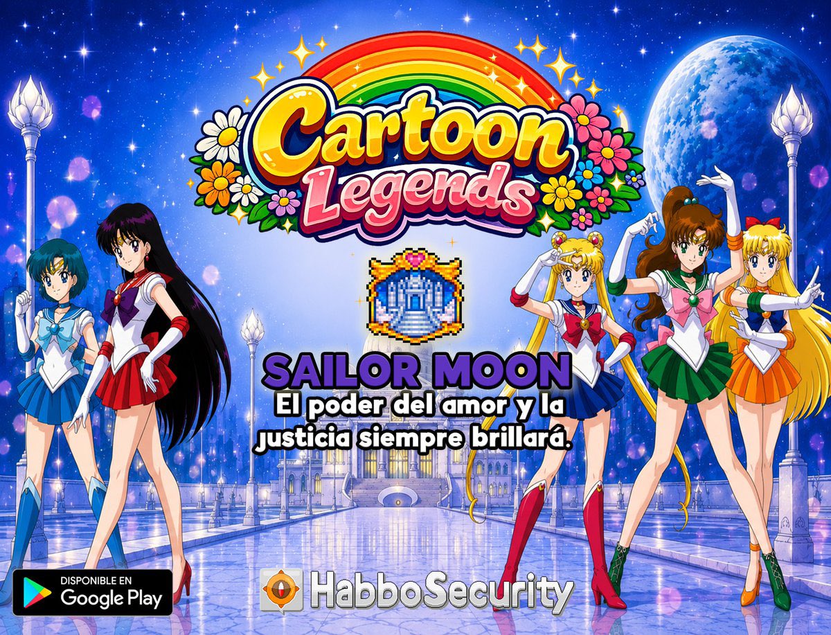 ESHabboSecurity's tweet photo. 📣¡ATENCIÓN! Ya está disponible una vez más por tiempo limitado nuestro juego especial para conseguir la Quinta Placa de la #CartoonLegendsWeek: "Sailor Moon" 👩🌙 Las fuerzas oscuras han invadido el legendario Castillo Lunar y las guerreras Sailor necesitan tu ayuda. ¡Corre a nuestra central y participa sin falta! 🏛️✨
⚠️ :roomid 124898320 / https://t.co/EgVaiKk9Yu