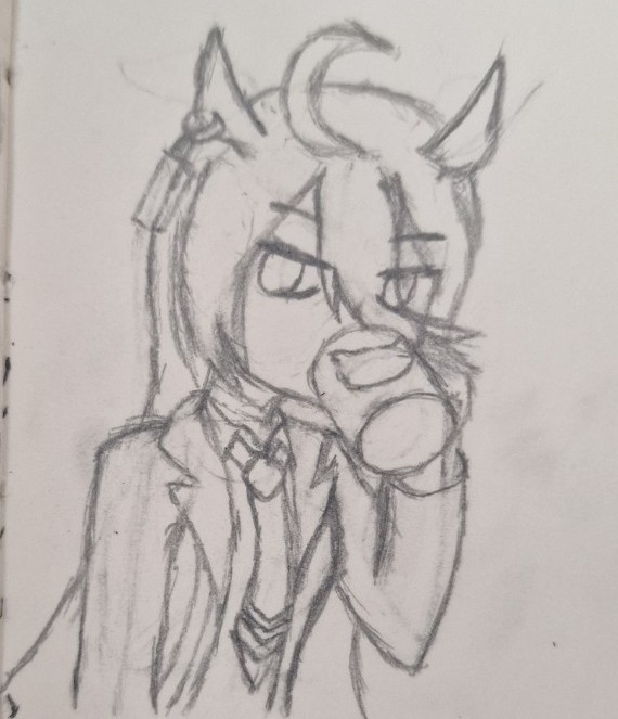 DeadEyeDoka's tweet photo. Manhatten Cafe from Umamusume sketch :D

#sketch https://t.co/V6idDhHchl