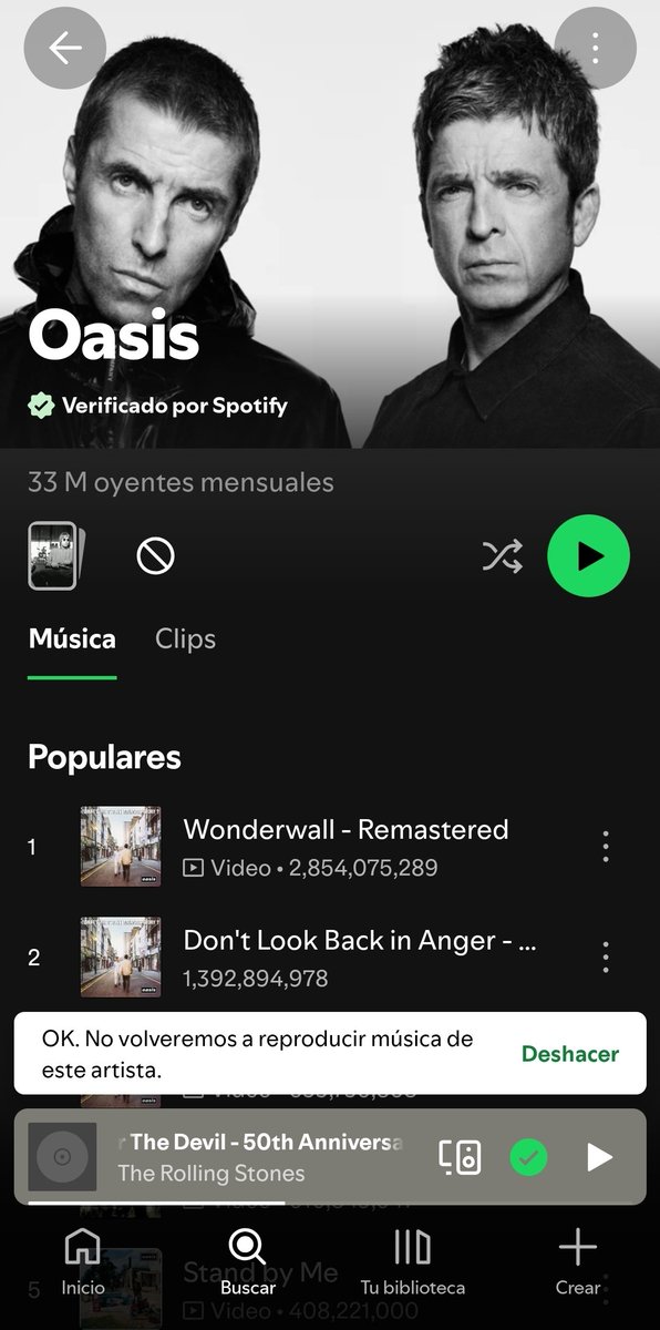 anylawys's tweet photo. @EnsedeCiencia Pues de una vez no lo escuchamos 🚫 en @Spotify @SpotifyMexico @oasis https://t.co/OZu7bhmsEx