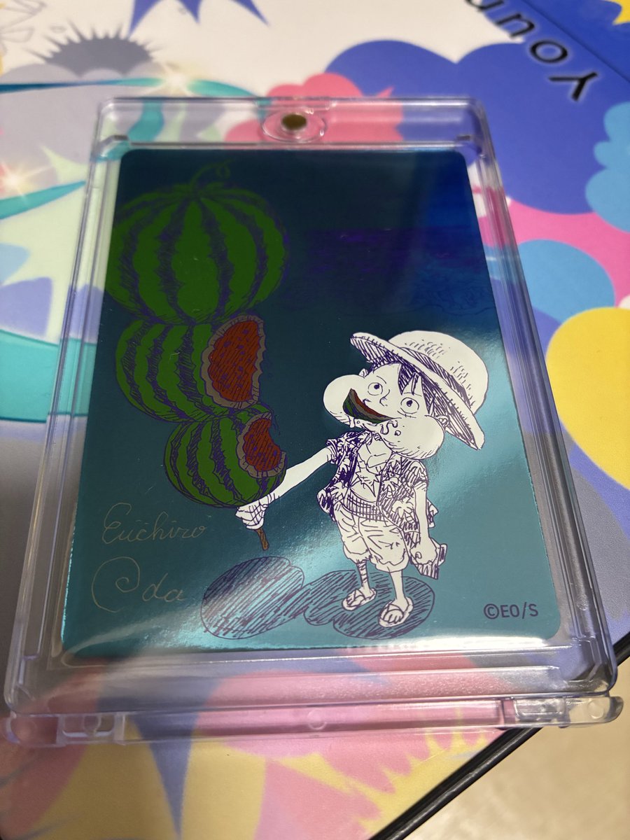 CODE_pachislo's tweet photo. アオのハコ買いに行ったらくじ引きあってワンピース当たりました https://t.co/TWUztzuc98