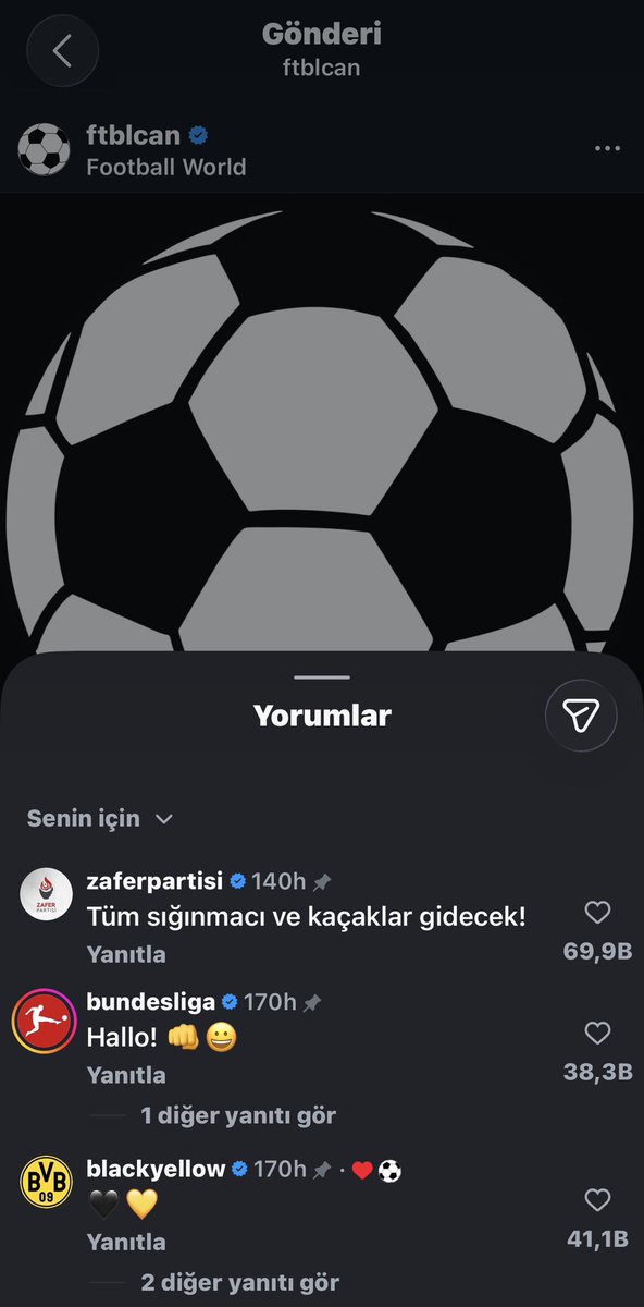 edmozb_'s tweet photo. bu ne alakaydı aq
ayrıca bundesliga, dortmund, zafer partisi yorum yapmış altında hiç yorum yok https://t.co/m8xkJNeobz