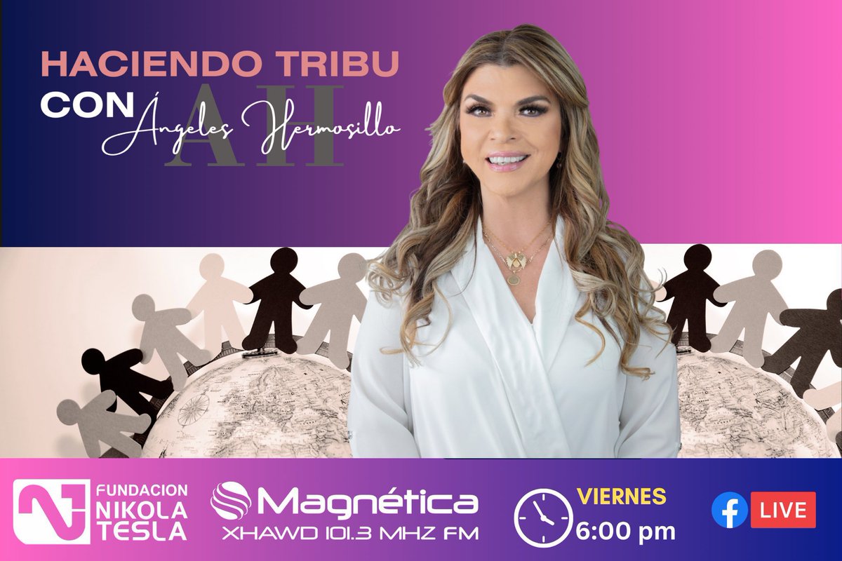 magneticafm's tweet photo. #Hoy no te pierdas #HaciendoTribu con Ángeles Hermosillo SLP ¡nos escuchamos a las 6:00 pm! https://t.co/O0ClazaFwx