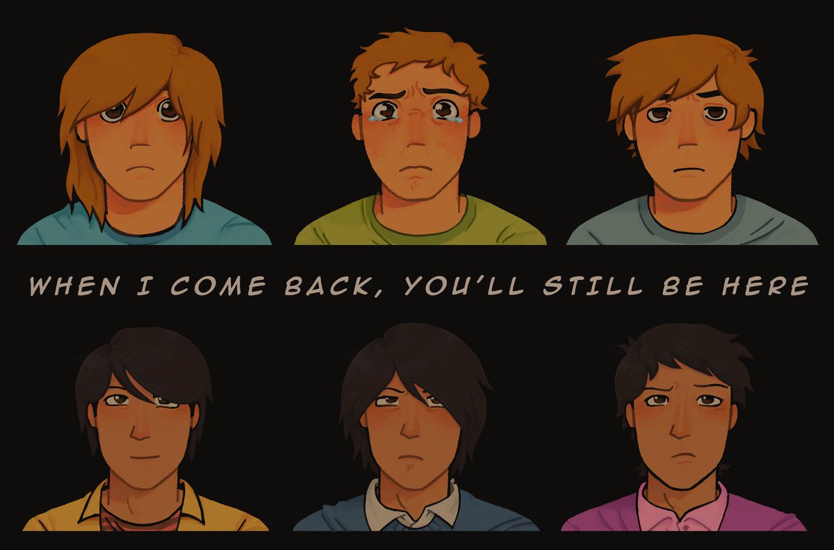 K4HBOOM's tweet photo. When I come back, you’ll still be here.

#scottpilgrim #wallacewells #scollace https://t.co/alGYuIq5S8