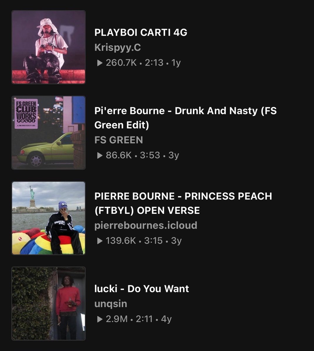 STRAPPEDUS's tweet photo. Love Island USA contestant Bryce has Playboi Carti, Pi’erre Bourne &amp; Lucki songs in his SoundCloud likes 🔥 https://t.co/oWUXH03geH