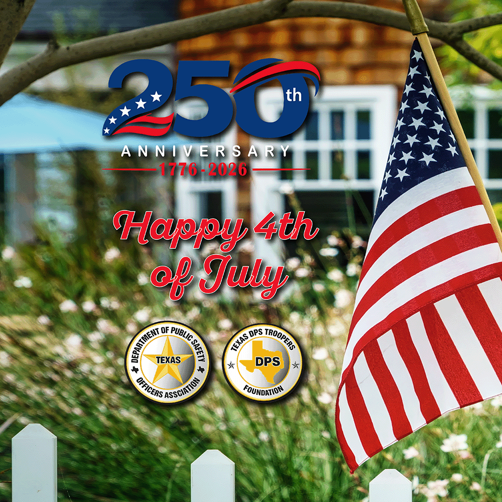 texasdpsoa's tweet photo. 🇺🇸 Happy Independence Day!

As America celebrates 250 years of freedom, the Texas DPS Officers Association and Texas DPS Troopers Foundation wish everyone a safe and happy Fourth of July.

Thank you to the DPS personnel and first responders serving our communities today. We appreciate you!

#HappyFourthOfJuly #America250 #TexasDPS #DPSOA #DPSTF