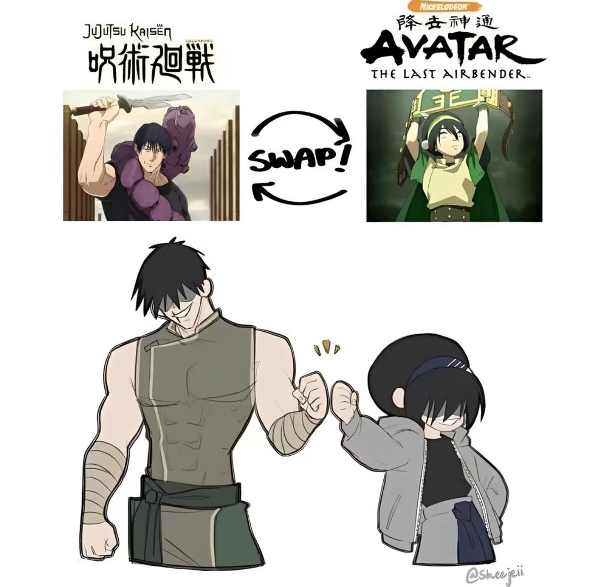 kings7823's tweet photo. Giving a blind girl, Toph the power to teleport isn’t fair. https://t.co/bm2vCufukE