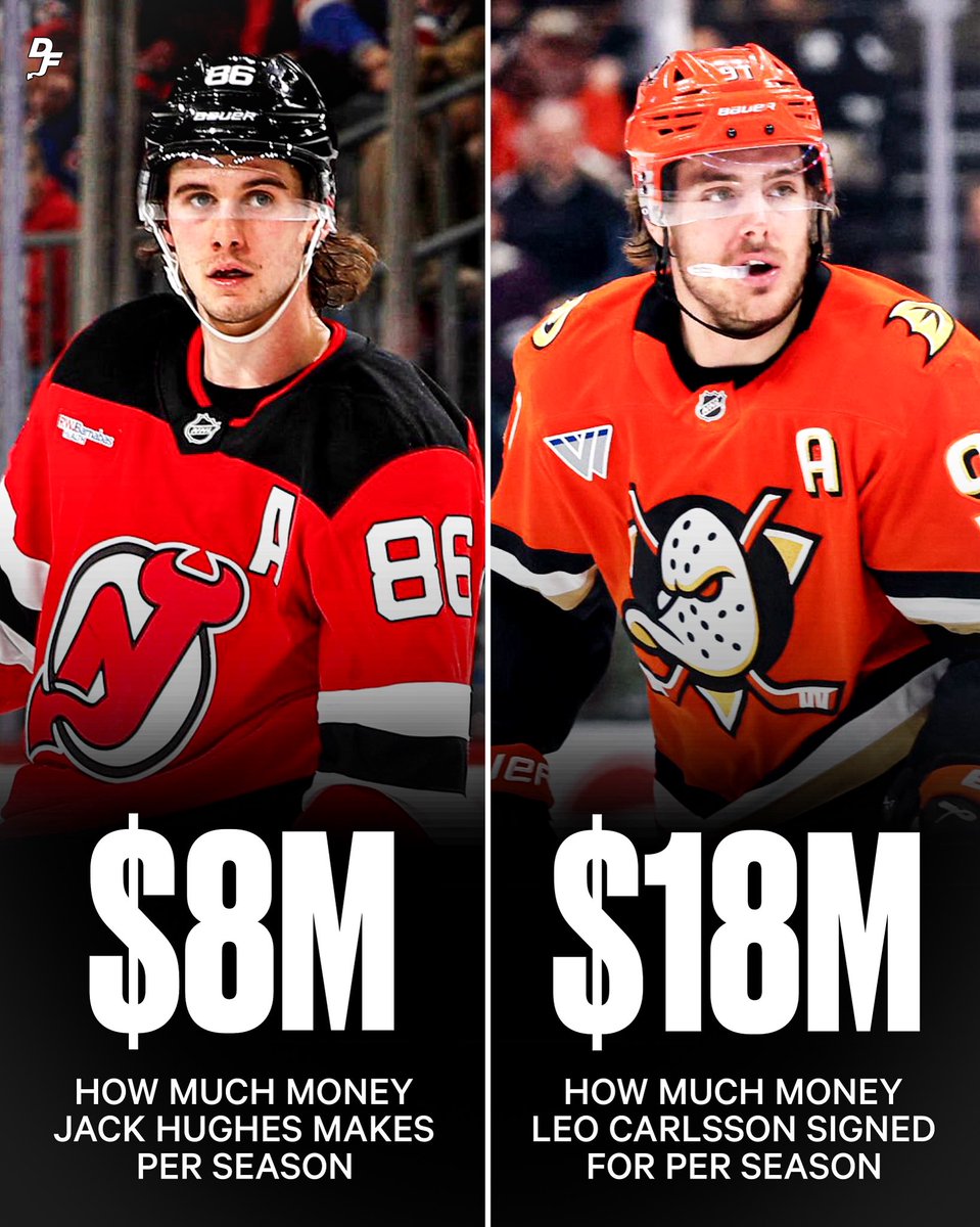devilsfanatics's tweet photo. Jack Hughes at $8 million per season is the BIGGEST BARGAIN in hockey 😳 https://t.co/QUYLQvDyCg