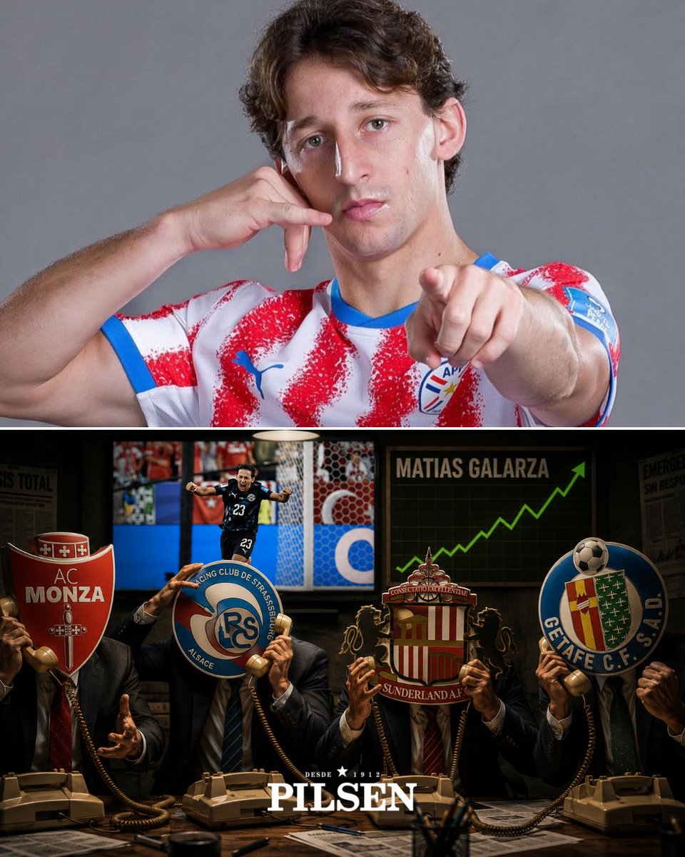 pasionestudiopy's tweet photo. 𝗖𝗢𝗧𝗜𝗭𝗔𝗗𝗜́𝗦𝗜𝗠𝗢 𝗧𝗥𝗔𝗦 𝗦𝗨 𝗠𝗨𝗡𝗗𝗜𝗔𝗟𝗔𝗭𝗢 📊

El MUNDIALAZO de 𝗠𝗮𝘁í𝗮𝘀 𝗚𝗮𝗹𝗮𝗿𝘇𝗮 ya empieza a dar sus frutos. 👀

Clubes de Europa siguen de cerca a nuestro compatriota. Aparecen en la pelea el Getafe 🇪🇸, Sunderland 🏴󠁧󠁢󠁥󠁮󠁧󠁿, Estrasburgo 🇫🇷, Monza 🇮🇹, además de intereses desde Racing 🇦🇷, clubes de Brasil y la MLS. River analiza su salida y Europa sería el destino que más seduce al volante paraguayo. 🚨

📌 @Sportdoggr