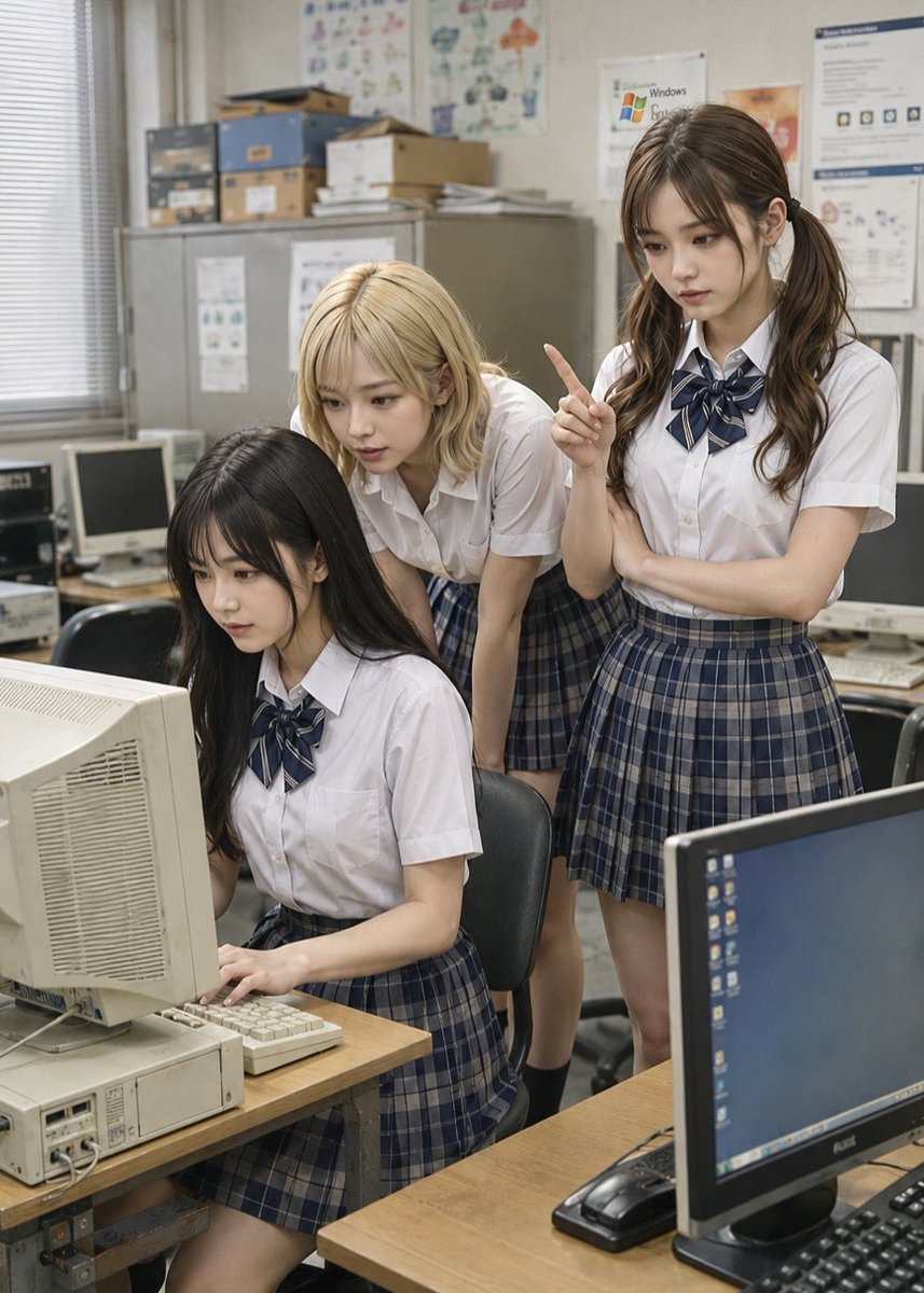 NITORO77's tweet photo. 今日はパソコンお直しの日だそうです

「何これパソコン？」
「なかなか動かないね」
「叩けば動くんだよ　叩けば」 https://t.co/cQY0A846Gz