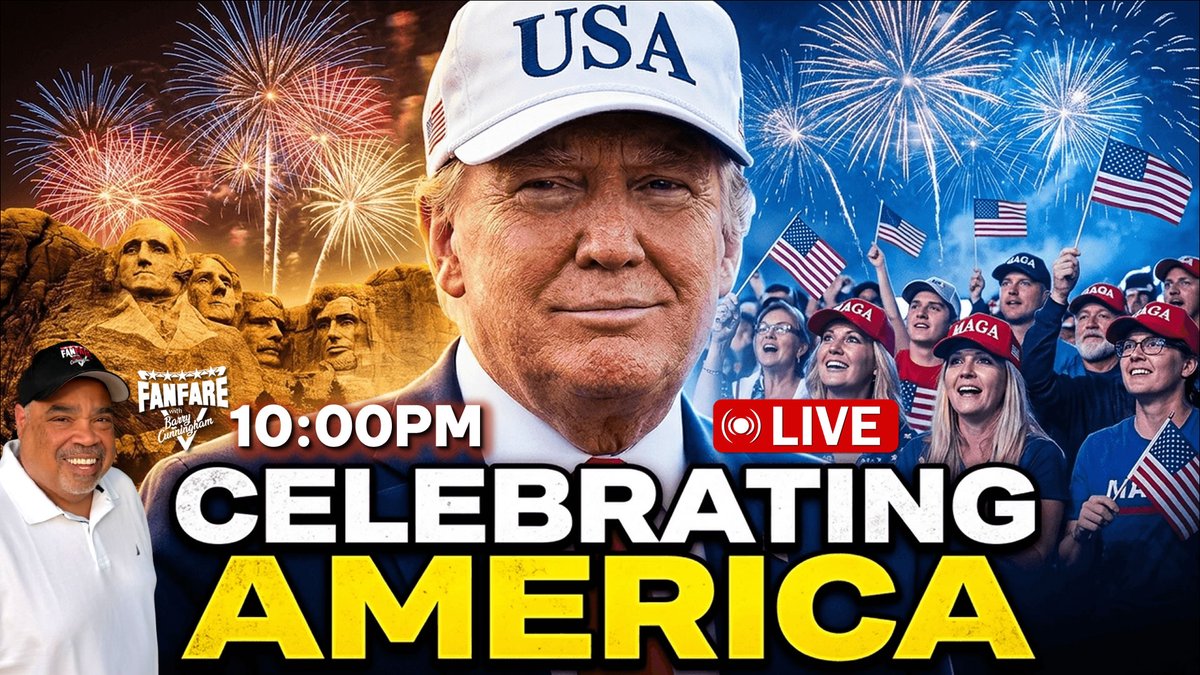 barrycunningham's tweet photo. Join Me LIVE at 10:00PM!

Yo MAGA!!  We Have A Trump Rally Tonight! The President Speaks At Mount Rushmore!

LIVE on YouTube at: https://t.co/sjIH1OBPWQ 

Also LIVE on Rumble and X!