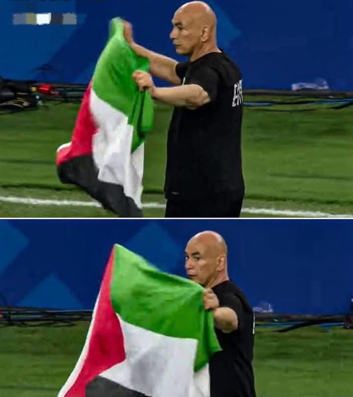 ARezeg's tweet photo. اعتاد الإسرائيلي على تسييس كل مشهد في المونديال، حتى زجاجة المياه التي يشربها اللاعبون، هذه لقطة مزعجة جدا لقتلة الأطفال، وستتحدث عنها صحافتهم باستفاضة في الصباح، ونتمنى رؤيتها من الفريق المغربي المنتصر غدا إن شاء الله…! https://t.co/78VdsNDfC9