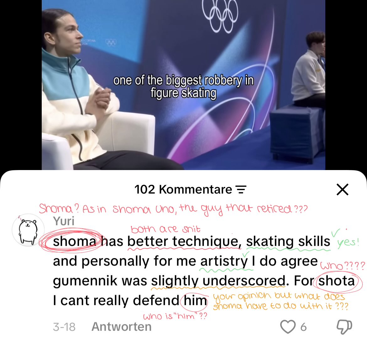 lutzsupremacy's tweet photo. part 2 of dissecting #that comment section 🚨TW: even more confusing than the last time‼️ https://t.co/OrjcMkRrtf