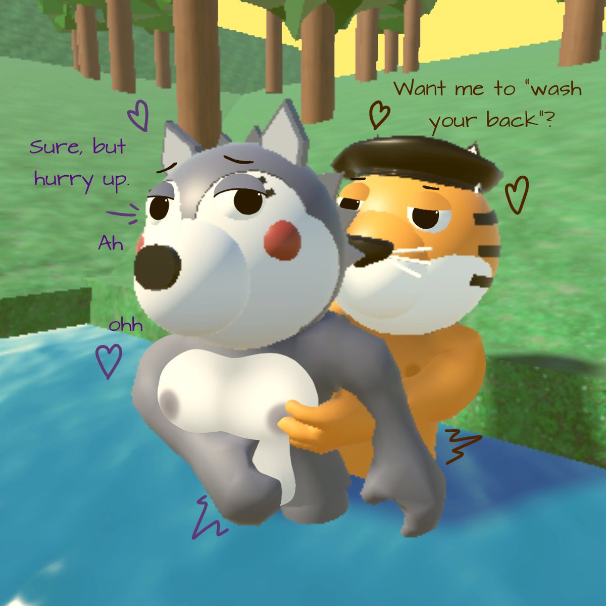 Cornerston23's tweet photo. #PiggyRule34 #PiggyNsfw
Willow and Tigry "Bathing" https://t.co/15x0v6LY8c