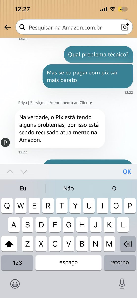 clauromeiro's tweet photo. @EconoMisterPRO Comprei uma cafeteira Nespresso e no pix tinha desconto, porém a compra foi cancelada duas vezes. Essa foi a justificativa do atendimento: https://t.co/Z6R7BKAcbQ